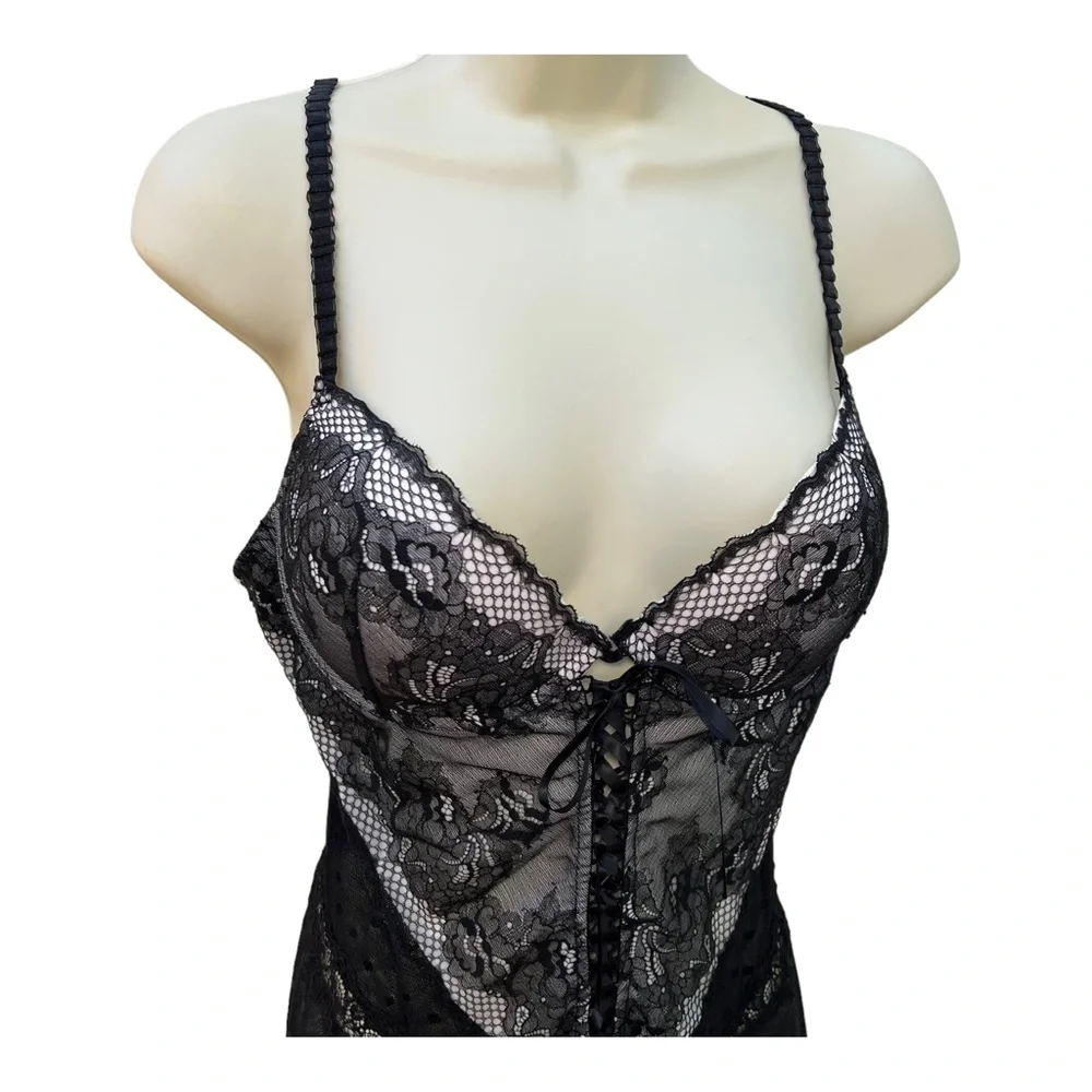Seductivewear by Cinema Etouile Vintage size Large Corset Lingerie Nightgown - Picture 8 of 13